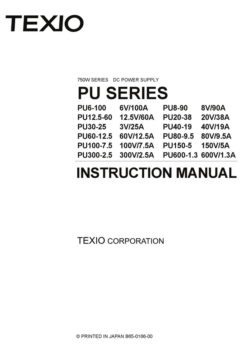 TEXIO PU6-100 instruction manual