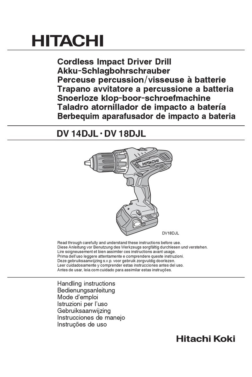 Hitachi DV 14DJL Handling instructions
