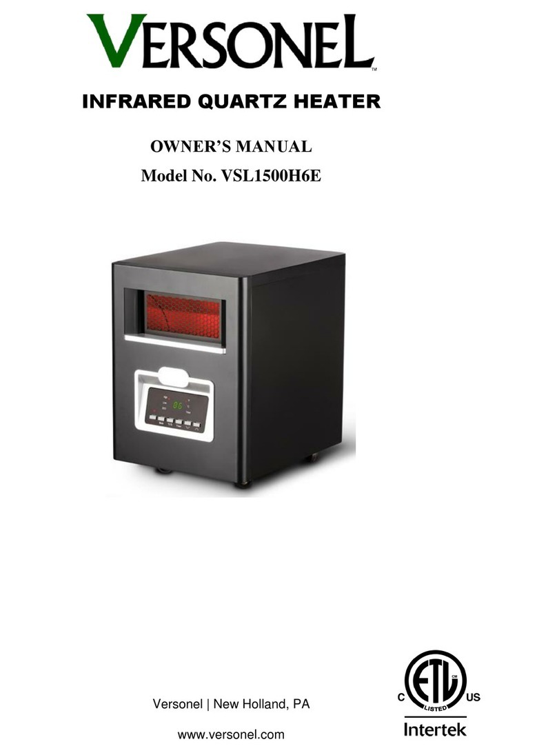 Versonel VSL1500H6E Owners manual and set-up guide Versonel VSL1500H6E Owners manual and set-up guide