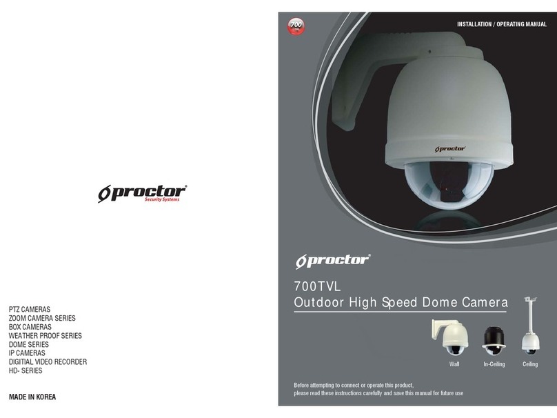 Proctor 700TVL Installation instructions