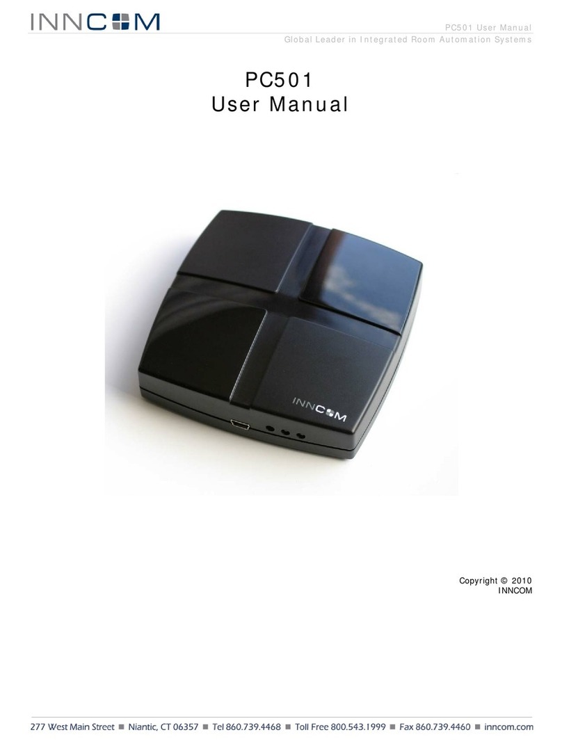 Inncom PC501 user manual