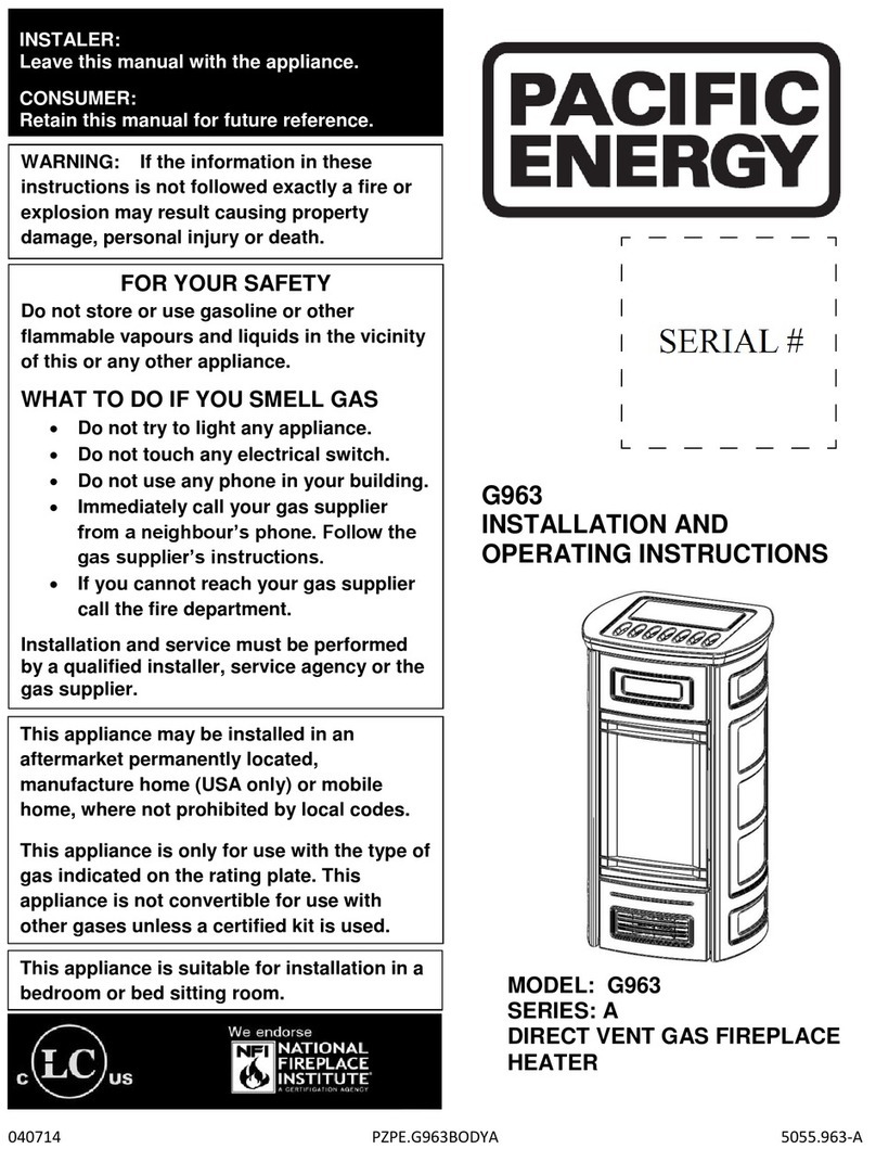 Pacific energy G963 User manual