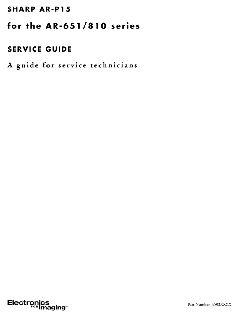 Sharp AR-P15 User manual Sharp AR-P15 User manual