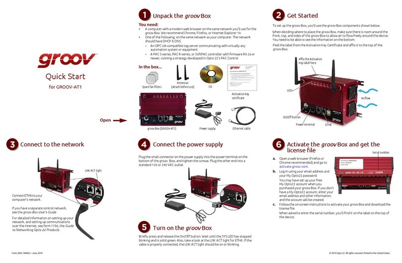 Groov GROOV-AT1 quick start guide
