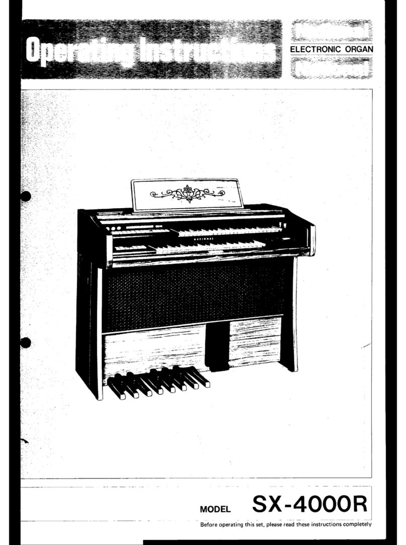 Technics SX-4000R User manual Technics SX-4000R User manual