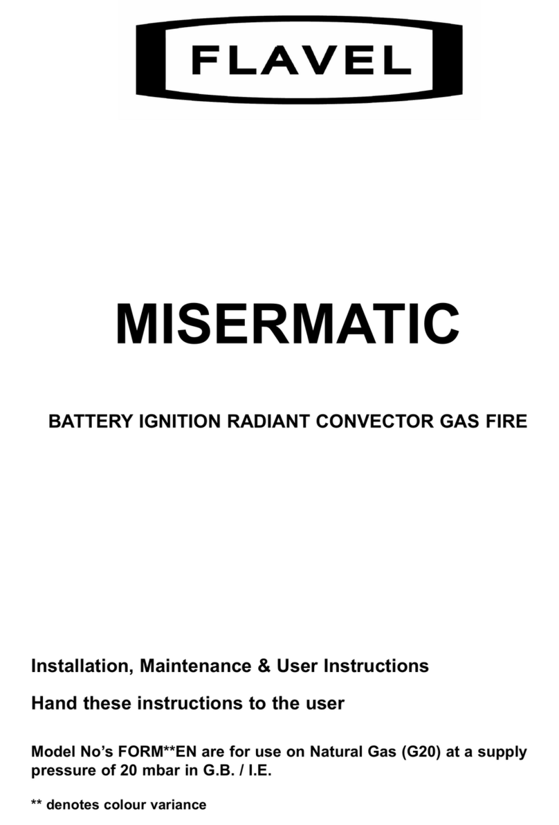 Flavel MISERMATIC FORM series Mounting instructions