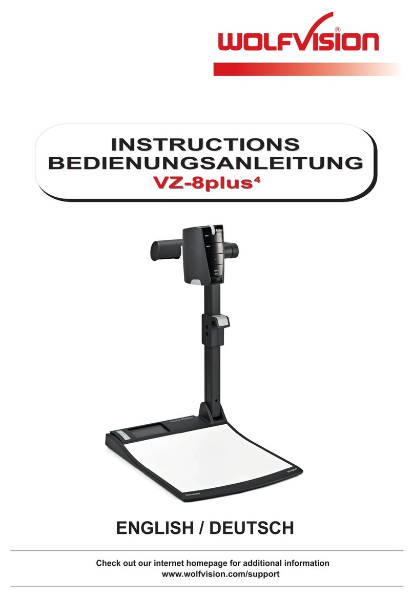 WolfVision VZ-8plus4 User manual