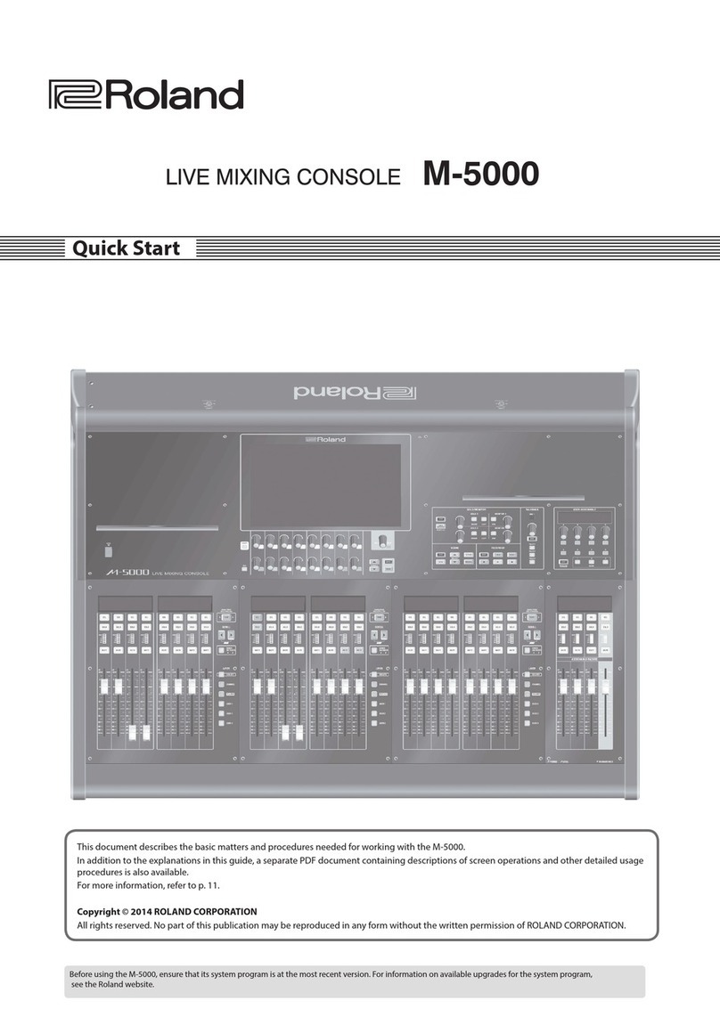 Roland M-5000 User manual