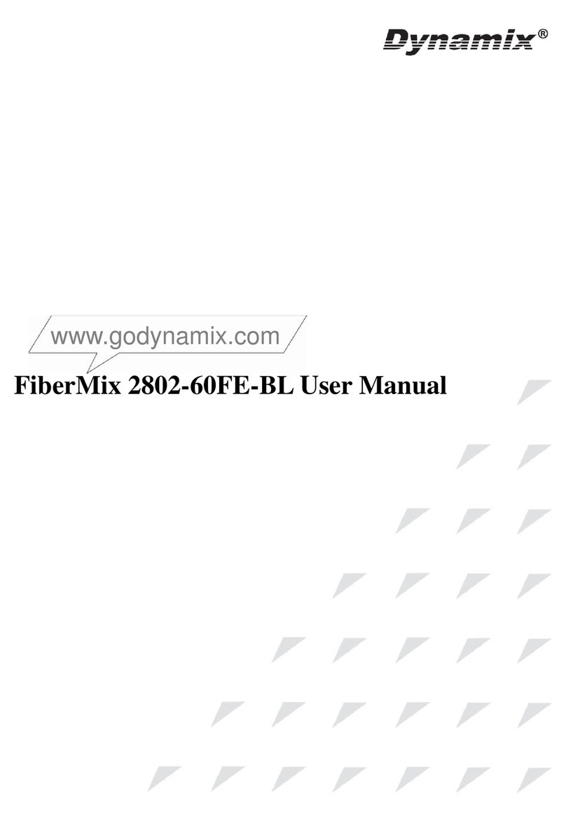 Dynamix FiberMix 2802-60FE-BL User manual