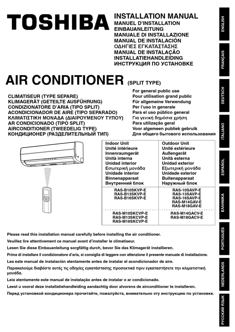 Toshiba RAS-B10SKVP-E installation manual