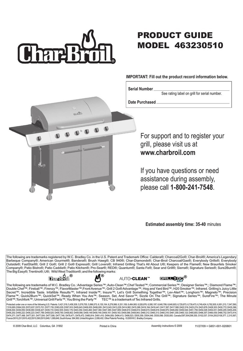 Char-Broil 463230510 Product guide