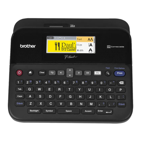 Brother P-Touch D600 User manual