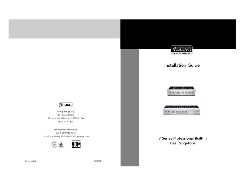 Viking Range 30" W. Models User manual