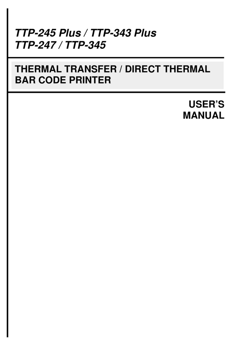 TSC TTP-245 Plus User manual TSC TTP-245 Plus User manual