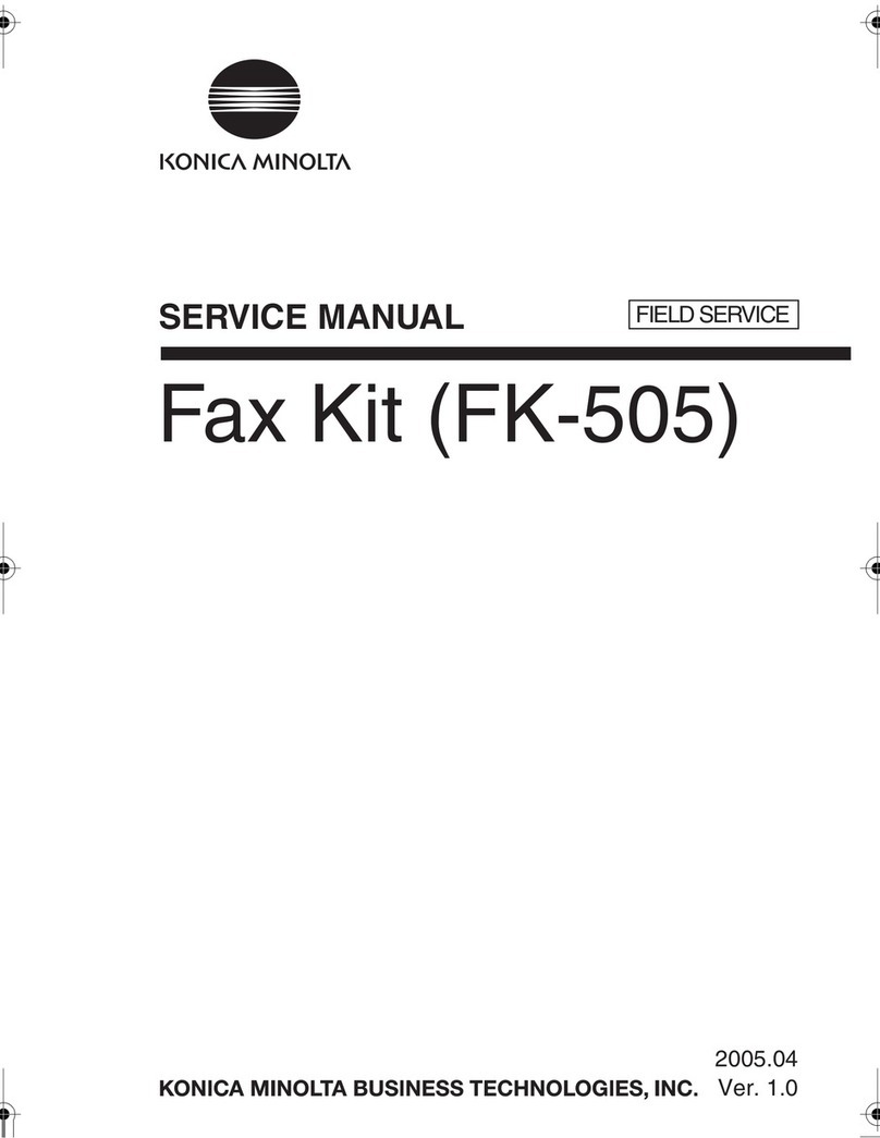 Konica Minolta FK-505 Service manual