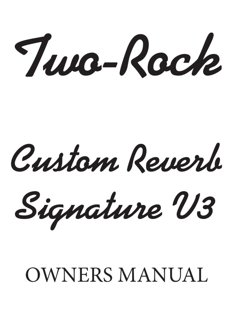 K&M Analog Designs Two-Rock Custom Reverb Signature V3 User manual