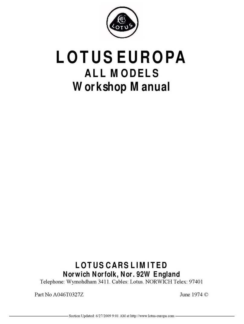 Lotus Europa Workshop manual