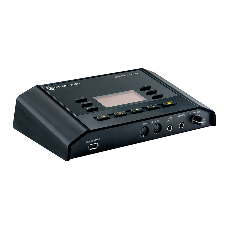 cymatic audio Live Player LP-16 User manual