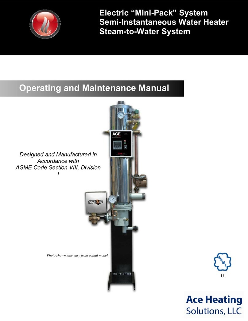 Ace Heating Solutions Mini-Pack Operating and maintenance instruction