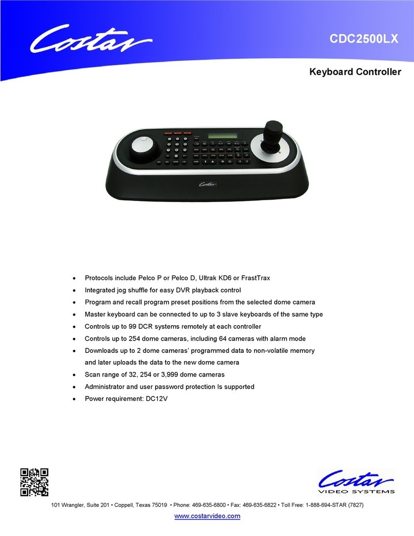 Costar CDC2500LX user manual
