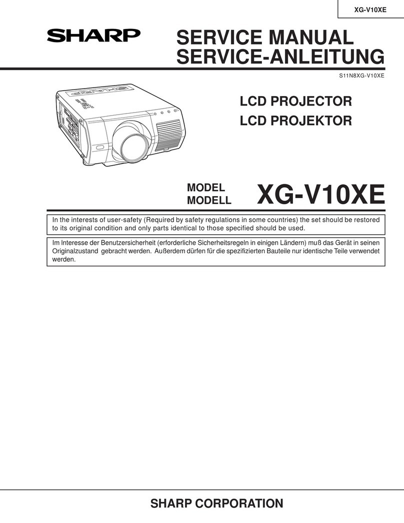 Sharp XG-V10XE User manual