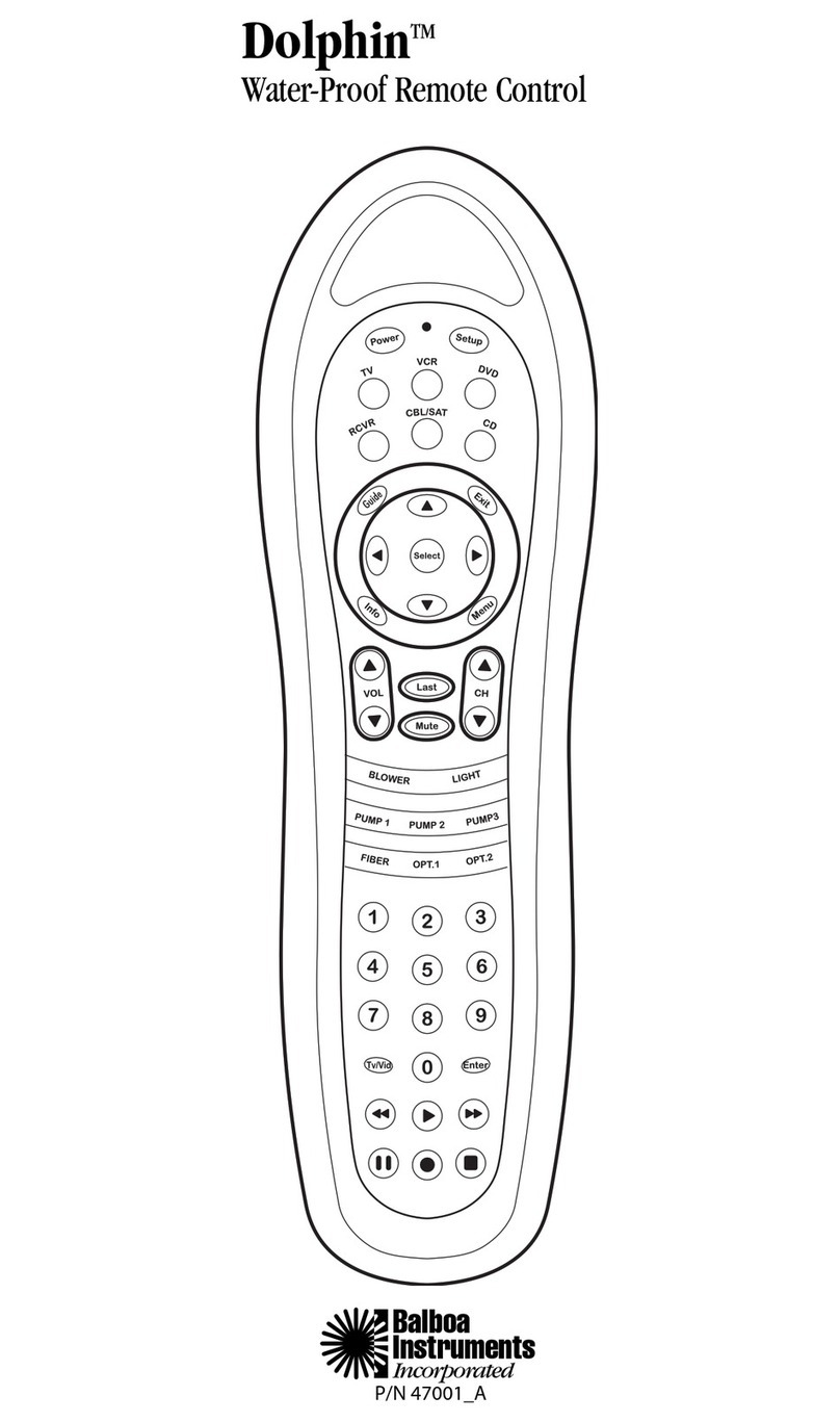 Balboa Instruments Dolphin User manual