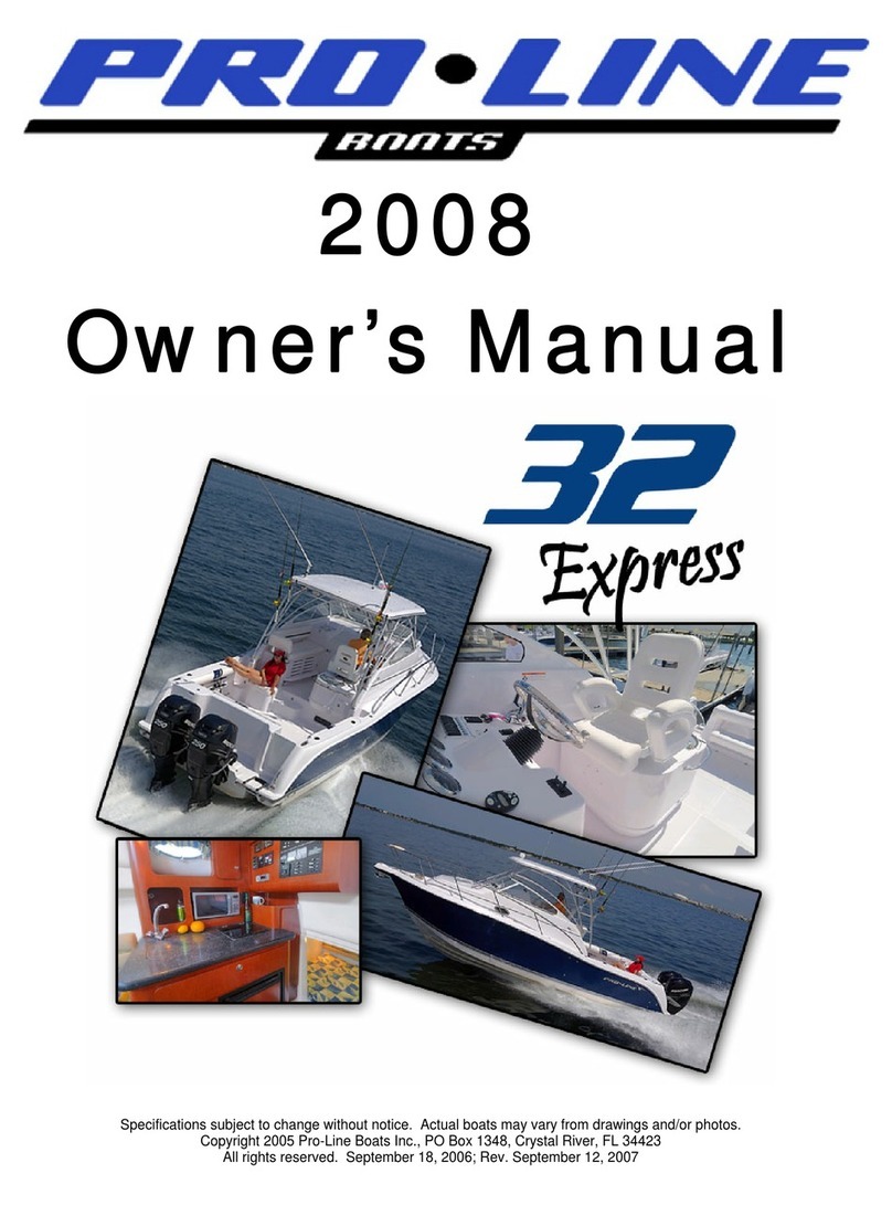 Pro-Line Boats 32 Express 2008 owner's manual