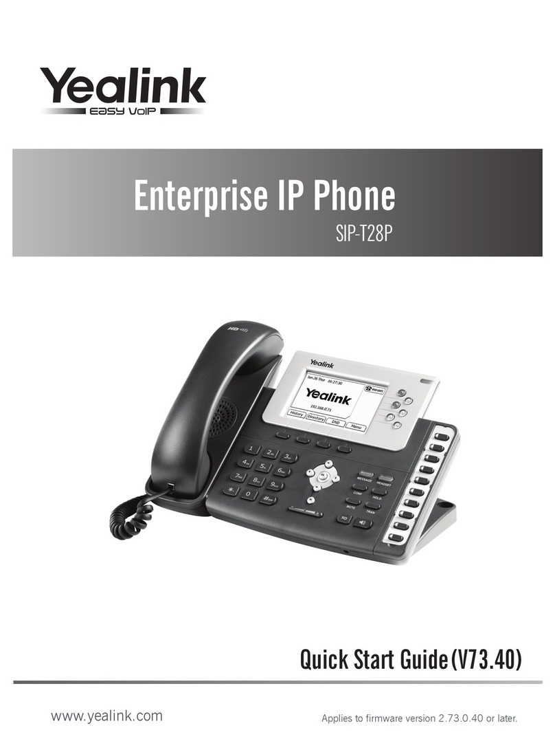 Yealink Yealink SIP-T28P quick start guide