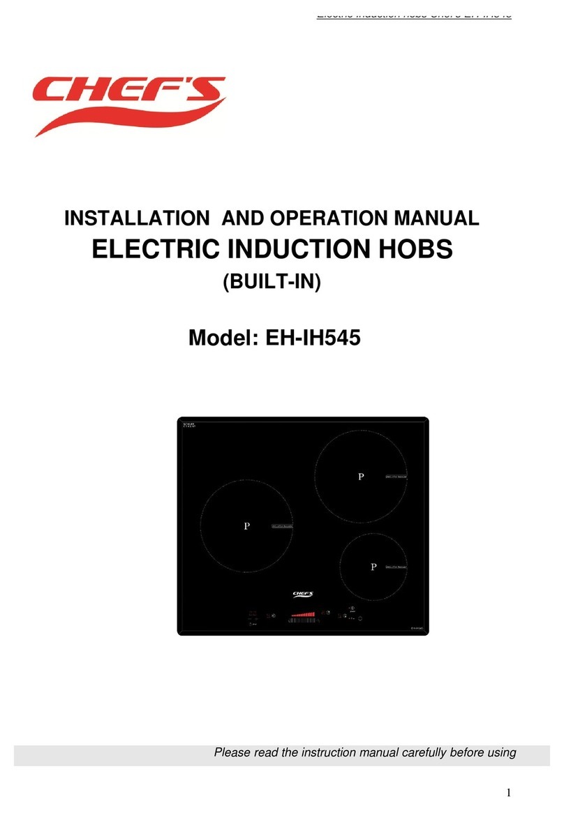 Chef's EH-IH545 Installation and operation manual