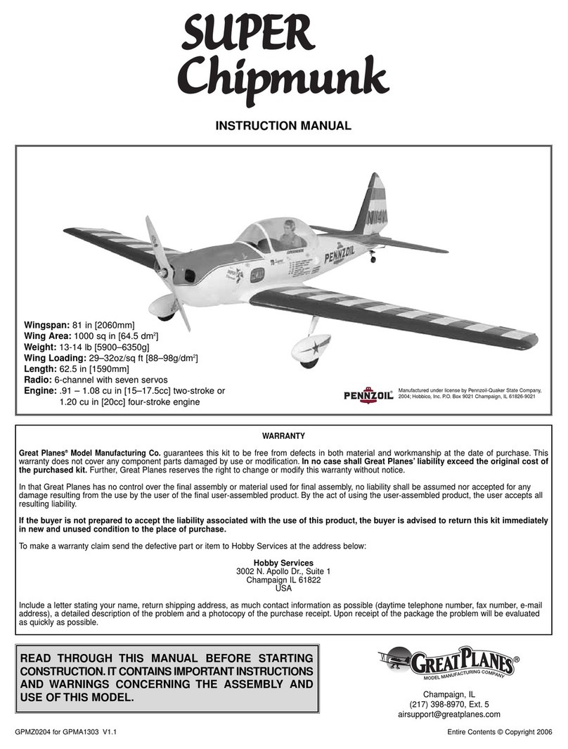 GREAT PLANES Super Chipmunk User manual