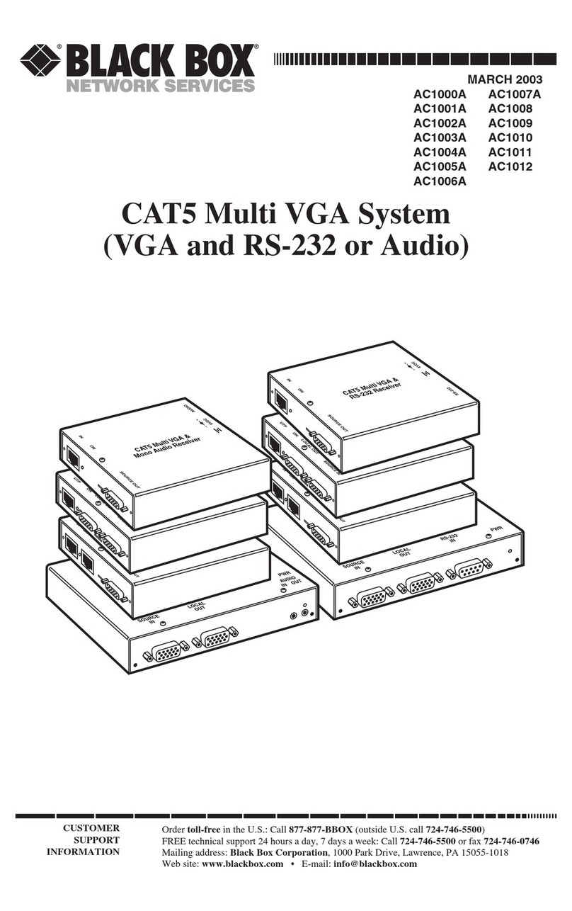 Black Box AC1000A User manual Black Box AC1000A User manual