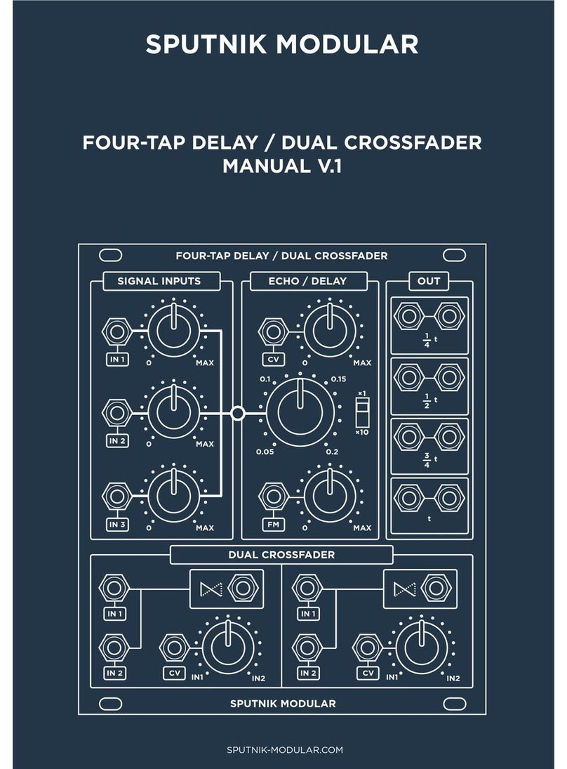 SPUTNIK MODULAR FOUR-TAP DELAY DUAL CROSSFADER user manual