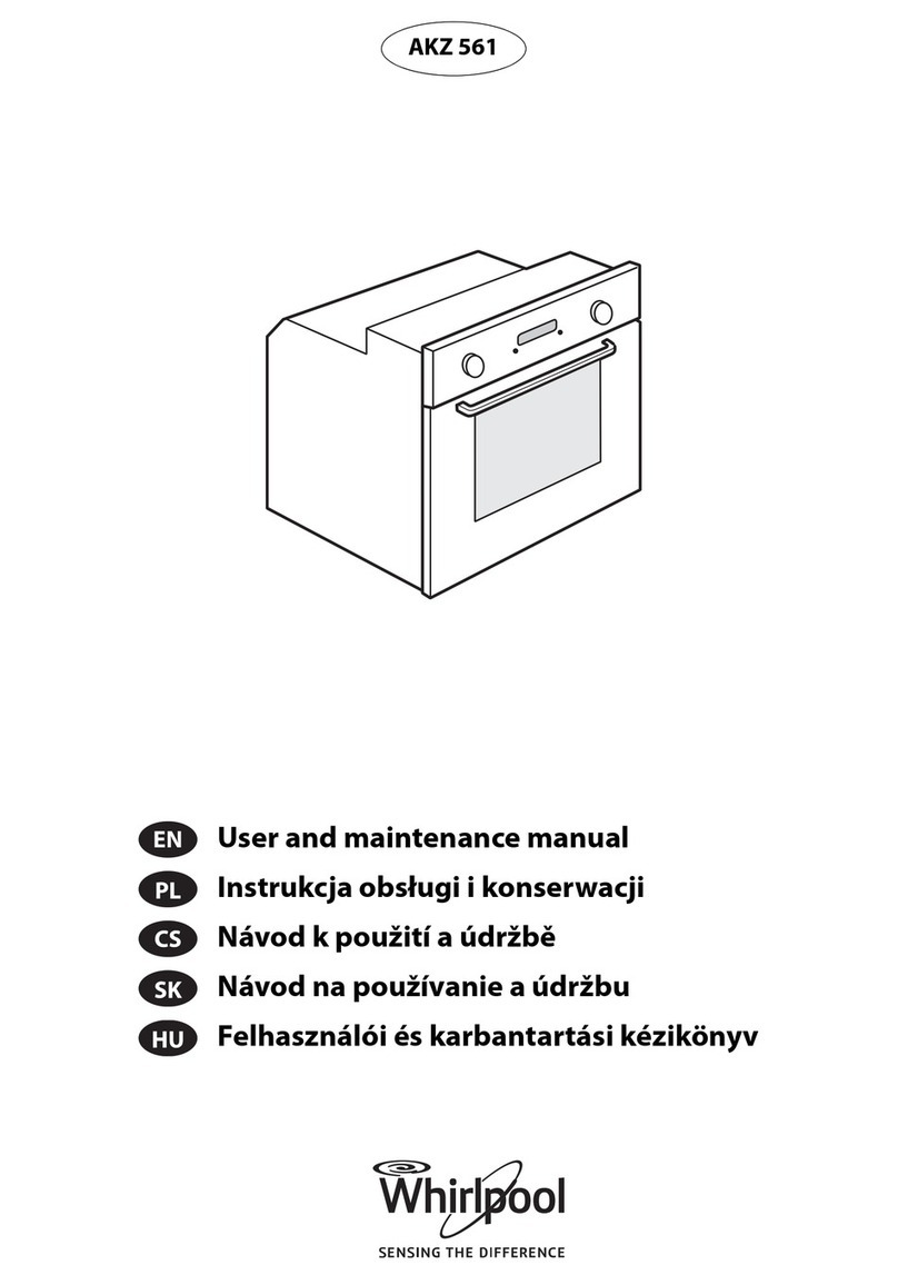 Whirlpool AKZ 561 User and maintenance manual Whirlpool AKZ 561 User and maintenance manual