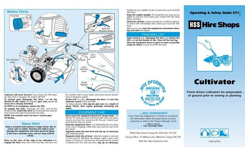 HSS Hire C8 Operating & safety guide
