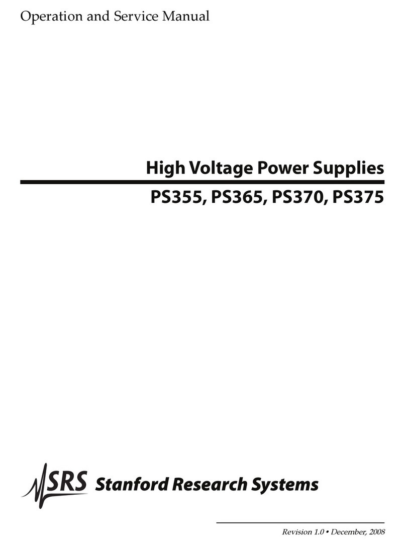 Stanford Research Systems PS355 Operation manual