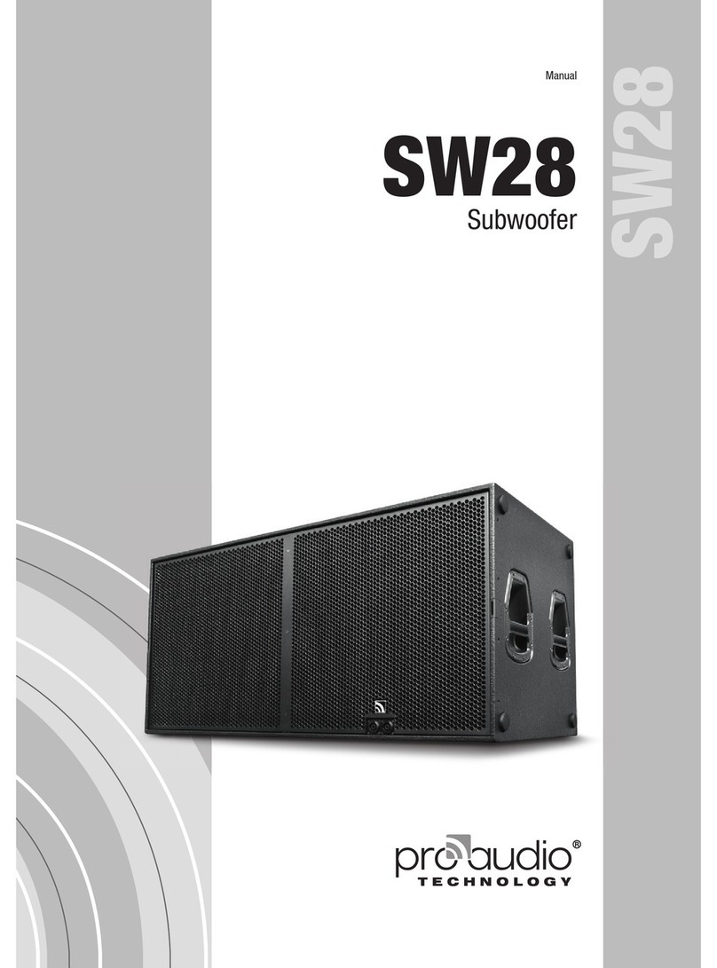ProAudio SW28 User manual