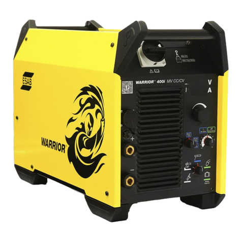 ESAB Warrior 400i CC/CV instruction manual
