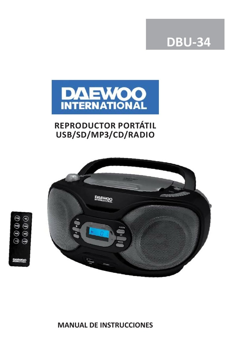 Daewoo DBU-34 user manual