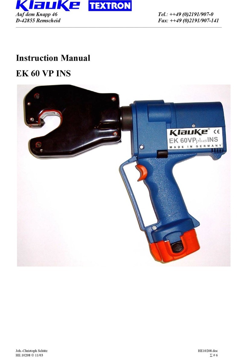 Klauke EK 60 VP INS User manual