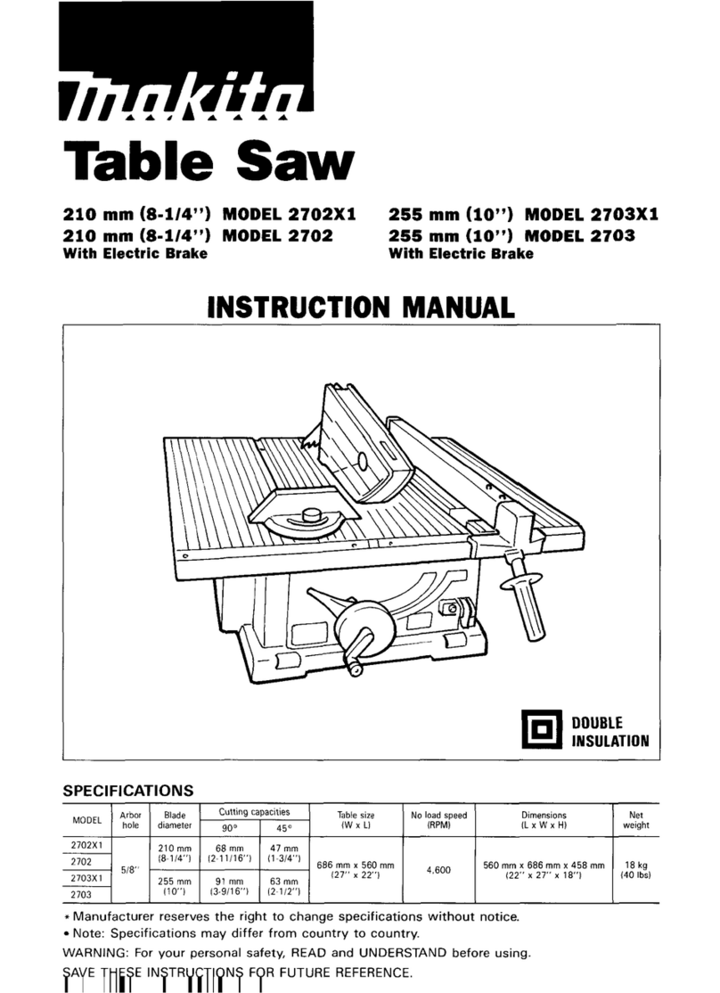 Makita 2702X1 instruction manual
