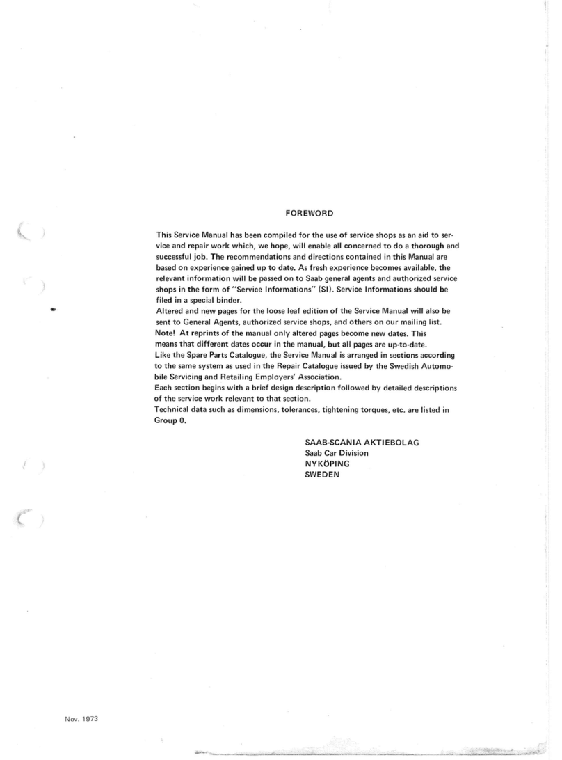 Saab V4 User manual