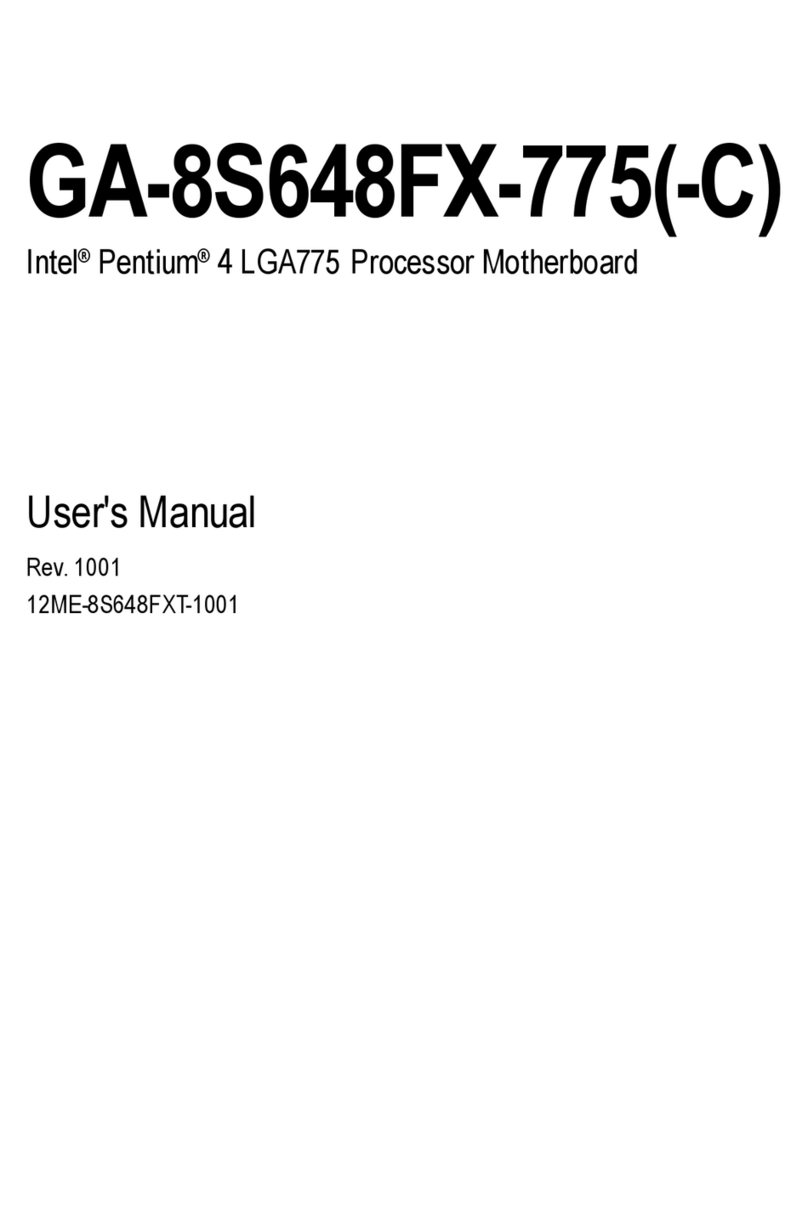 Gigabyte GA-8S648FX-775(-C) User manual