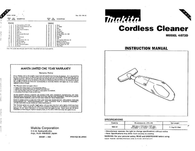 Makita 4073D User manual Makita 4073D User manual