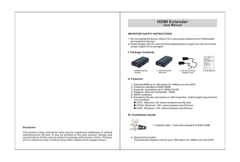 Avue HDMI-EC300 User manual