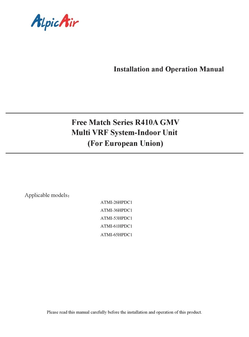 Alpic Air ATMI-26HPDC1 User manual