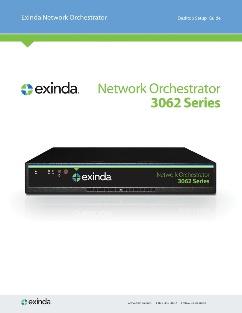 Exinda 3062 Series Setup guide