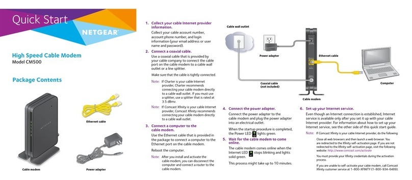 NETGEAR CM500 User manual