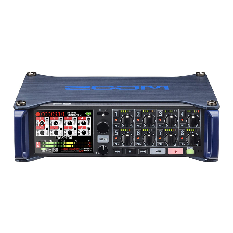 Zoom F8 User manual