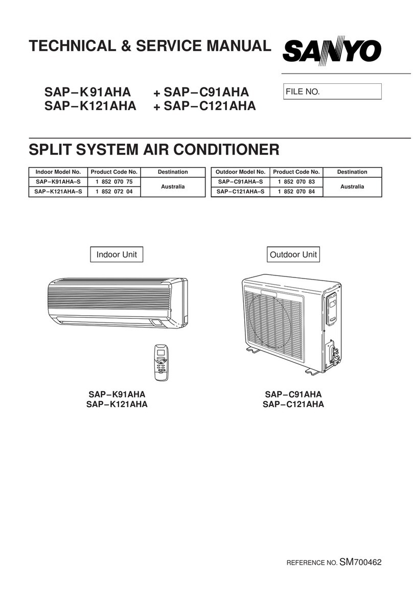 Sanyo SAP-K91AHA Operating manual