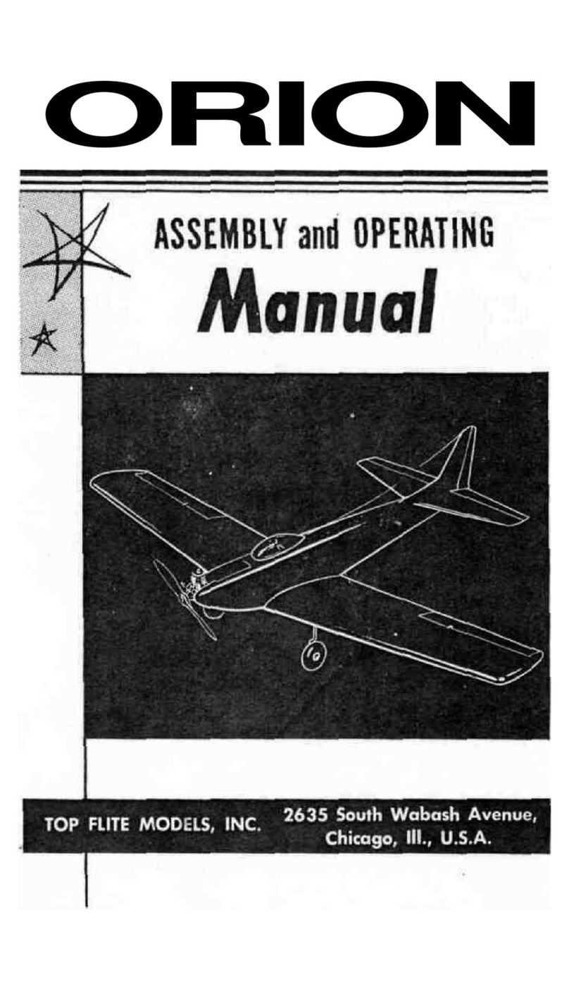 Top Flite Models ORION Assembly and operating manual